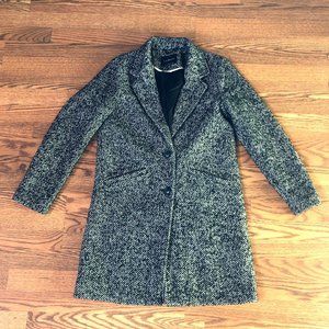 Wool Herringbone Coat